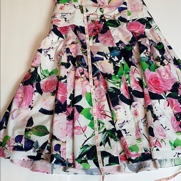 Betsey Johnson Fit & Flare Flowered Dress - Picture 5 of 8